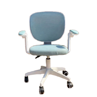 Fauteuil de bureau moderne rose de haute qualité pour enfants, avec accoudoirs, en maille, idéal pour la chambre d'enfant ou le bureau - Vente en gros