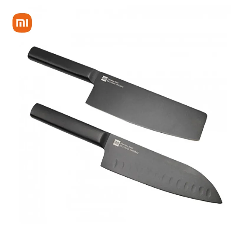 AUF LAGER Xiaomi Mijia Küche Antihaft-Edelstahl-Messerset 307mm Schneide messer 298mm Kochmesser