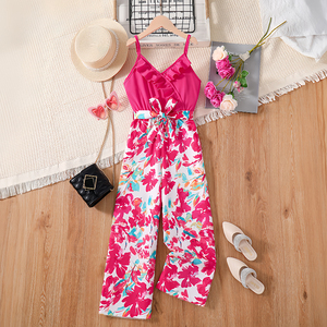 Fabbrica di vendita calda per bambini abbigliamento casual in cotone per adolescenti pantaloni lunghi abbigliamento per <span class=keywords><strong>bambina</strong></span> per bambini vestiti estivi per ragazze tute - Product Image 3