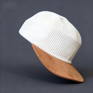 Casquette de baseball à 5 panneaux avec logo brodé personnalisé, casquette de papa avec cordon, casquette de sport en velours côtelé de haute qualité, vente en gros en plein air - Product Image 3