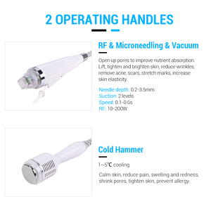 Portable 2 in 1 mor Rf Pheus 8 Micro Needle Rf Fractional <strong>Machine</strong> Rf <strong>Microneedle</strong> <strong>Machine</strong> with Cold Hammer - Product Image 3