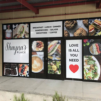 Grands autocollants personnalisés pour Windows Business Autocollant pour fenêtre avec logo pour façade de magasin