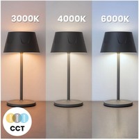 Lampe de table LED sans fil à commande tactile et intensité variable, style européen simple, corps en plastique et métal, recharge USB, lampe de chevet – Offre spéciale