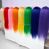 Wig Rambut Asli Manusia 100% Sapphire Blue Long Straight HD Lace Front, Kepadatan 180%, Pre Plucked Dengan Baby Hair, Wig Tanpa Lem
