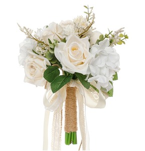 Bouquet de <span class=keywords><strong>mariage</strong></span> pour demoiselles d'honneur, roses artificielles haut de gamme, décorations de <span class=keywords><strong>mariage</strong></span> bricolage - Product Image 5