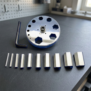 Ensemble de coupe-disques hexagonaux, outil professionnel pour la fabrication de bijoux en or, argent, laiton, cuivre, artisanat métallique, outils de bijoutier |   G589J-03 - Product Image 3
