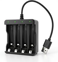 Chargeur de batterie Ni-MH BEVIGOR Électrique 10W QC3.0 Rapide Intelligent avec Indicateur LED Type-C Station Utilisation Domestique Rechargeable AA AAA
