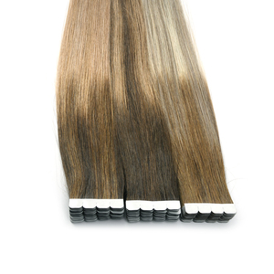 Extensiones de Cabello K.S WIGS de Alta Calidad, Doble Trama, 100% Cabello Humano Remy, Origen China, 12-28 Pulgadas, Cabello Liso con Cinta Adhesiva, Mini-Tape - Product Image 2