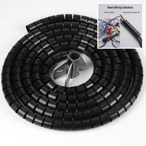Gaine spirale flexible en PE pour câbles 8mm-32mm – Tube de protection pour gestion des câbles - Product Image 1