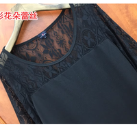 Robe d'été décontractée grande taille pour femme, style bohème, brodée de dentelle, éco-responsable, taille naturelle