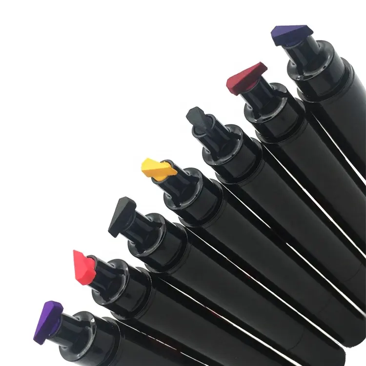 Amostra grátis Melhor cor cosméticos delineador líquido à prova d' água coreano double ended lápis de olho