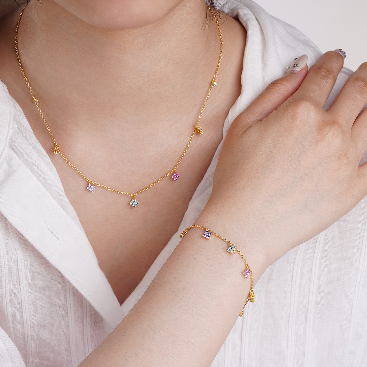 four leaf clover bracelet charms