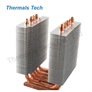 200W 250W LED Heat Sink Copper With Heat Pipe For High Power Stage Light