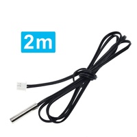 Kabel Probe tahan air Sensor suhu NTC termistor 30CM 50CM 100CM 200CM 300CM 10K 1% 3950 W1209 W1401
