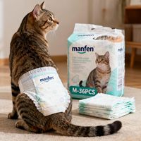 Haustier-Windelhose Weiche Wasserdichte Atmungsaktive Einweg-Hundewindel für Männchen und Weibchen