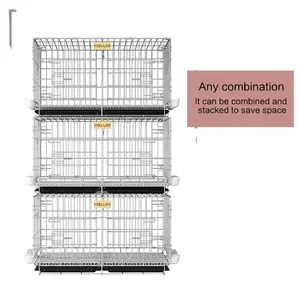 YOELLEN Manufacturers Foldable pigeon cage home paired cage breeding cage small portable flying