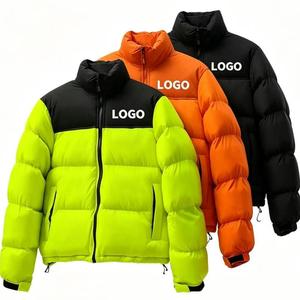 เสื้อแจ็คเก็ตดาวน์ OEM สำหรับฤดูหนาว มีฮู้ด อุ่นหนา เสื้อโค้ทกันหนาว เสื้อโอเวอร์โค้ทแบบนอร์ธพาร์กา ปักโลโก้ เสื้อแจ็คเก็ตผู้ชาย - Product Image 1