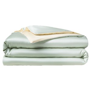 Parure de lit rafraîchissante en soie glacée effet frais d'été, quatre pièces, lavable en machine, respirante, très grande taille simple/double - Product Image 1