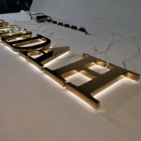 Enseigne LED personnalisée, lettres en acrylique 3D, enseigne lumineuse LED rétroéclairée pour extérieur avec transformateur pour bureau et mariage