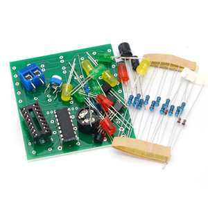 Kit de luces de ensueño Cd4060, componentes electrónicos educativos LED coloridos con música, juego de componentes de orificio pasante para entrenamiento de habilidades - Product Image 1