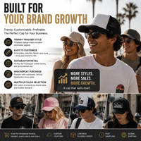 Gorras Barbas Hats, Gorra Trucker de Malla, Bordado Personalizado, Ropa Urbana