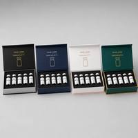 Boîte de luxe personnalisée avec logo magnétique pour flacons de peptides, emballage de soins de la peau pour 5 flacons de sérum de 3 ml, boîte cadeau rigide en papier de qualité supérieure