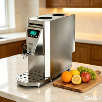 Chauffe-eau électrique LED 10L en acier inoxydable pour usage commercial, idéal pour les équipements de restauration dans les salons de thé et les cafés