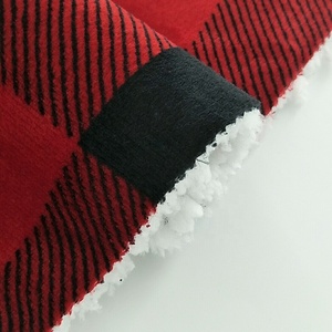 Tela de Franela y Felpa, Tejido Grueso de Sherpa <span class=keywords><strong>2026</strong></span>, Proveedor de Shaoxing, Tejido de Punto Estampado, Liso, 100% Poliéster, Tela Unida - Product Image 3