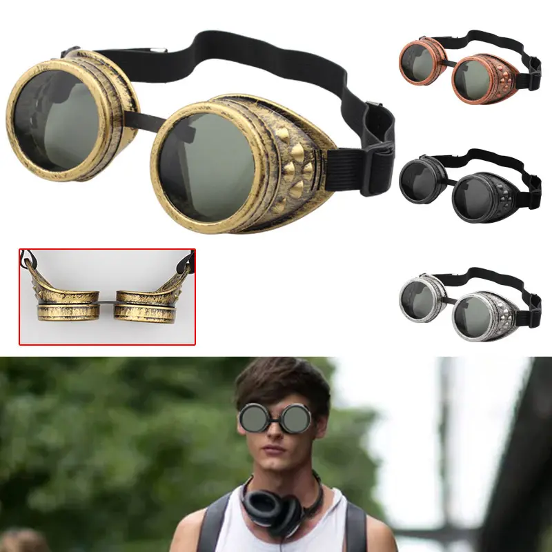 STEAMPUNK Lunettes de protection des yeux Cosplay style gothique Lunettes éclipse Steampunk