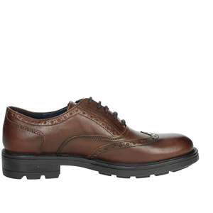 Scarpe Oxford da Uomo KEYS K-9971 in Pelle Marrone con Design Wingtip, Antiscivolo, Chiusura con Lacci per Ufficio, Carriera e Abbigliamento Formale - Product Image 4