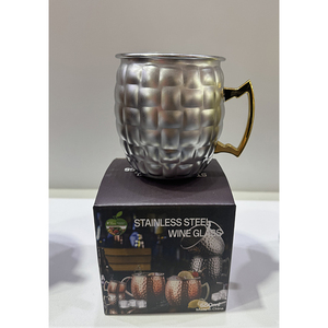 Taza de Café/Té de Acero Inoxidable 304 con Patrón de Martillo, Asa, Taza Creativa para Cerveza, Taza para Bebidas Frías - Product Image 2