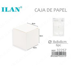 Scatola di Carta Ilan 8x8x8 Cm Cubo Pieghevole Confezione Regalo - Product Image 3