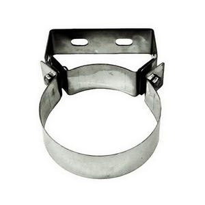 Collet de tuyau en acier inoxydable DN 140 à paroi unique en acier inoxydable 316 pour évents de cheminée - Product Image 1