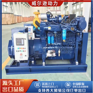 เครื่องกำเนิดไฟฟ้าดีเซลทางทะเล Weifang 50kW 400/230V 50Hz สามเฟส AC สำรองฉุกเฉิน สายทองแดง แบบไร้แปรงถ่าน - Product Image 4
