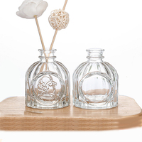 Flacon diffuseur de parfum en verre transparent de luxe personnalisé de 50 ml, 100 ml, 150 ml, 200 ml, flacon d'aromathérapie en verre