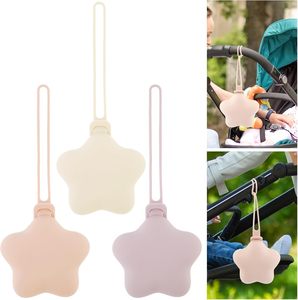 Support de sucette en silicone anti-chute en forme d'étoile, sans BPA, étui de rangement étanche avec sangle - Product Image 1