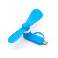 Ventilateur USB portable 2-en-1 mini pour téléphone portable, idéal pour iPhone, Android et Type-C – Nouveauté 2026, cadeau populaire