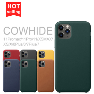 Fabbrica Nuova <span class=keywords><strong>Pelle</strong></span> Bovina del cuoio genuino cassa del telefono regalo personalizzato in <span class=keywords><strong>pelle</strong></span> Originale cassa del telefono per <span class=keywords><strong>apple</strong></span> iphone11pro max 8 più il Commercio All'ingrosso - Product Image 1