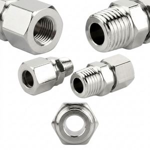 Adaptateur de raccord rapide pneumatique en métal E Brand, filetage mâle droit, garantie 1 an pour l'automatisation - Product Image 2