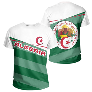 T-shirt africain imprimé à la demande algérie t-shirt africain en gros Style Rockie mâle à manches courtes été vêtements décontractés respirant - Product Image 5