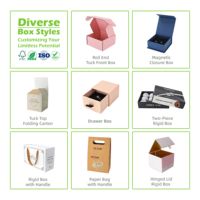 Nouvelles boîtes d'expédition pliantes de luxe PULIDA 2026 personnalisées, écologiques, recyclables, en carton ondulé noir, avec impression sur mesure