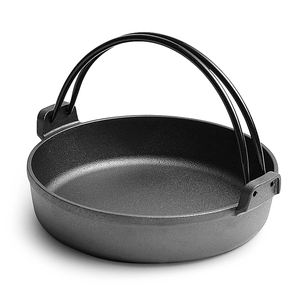 หม้อซูเกียกิเหล็กหล่อญี่ปุ่นเคลือบพร้อมใช้งาน หม้อเตะสึ นาเบะ หม้อชาบุ พร้อมฝาไม้ - Product Image 1