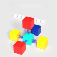 Blocs magnétiques pour enfants Blocs de construction magnétiques pour enfants Blocs de cubes magnétiques Matériaux magnétiques minecraft