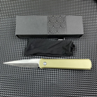 Couteau de poche pliable double à manche en alliage d'aluminium 920, couteau tactique de survie pour le camping en plein air, la chasse, l'autodéfense