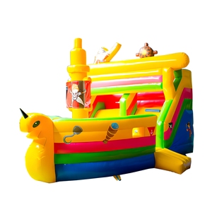 Castillo Inflable de Grado Comercial con Tobogán, Diseño de Barco Pirata, PVC Resistente, para Fiestas Infantiles y Alquiler de Eventos - Product Image 3