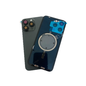 Rear cover with camera lens frame metal <b>plate</b> and magnetic <b>ring</b> for iPhone 15Plus 16promax rear glass Precise Cutout Rear Cover - Product Image 4
