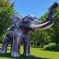Nouveau design, ballon gonflable géant en forme d'éléphant, résistant à l'eau et au soleil, durable, pour la publicité extérieure et les événements