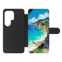 Étuis portefeuille pour téléphone en cuir PU vierge personnalisables par sublimation avec porte-cartes et intérieur en TPU pour Samsung S26FE S26 S25 S24 Ultra