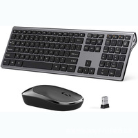 Mini clavier et souris sans fil 2.4G avec connexion filaire silencieuse à 109 touches en stock