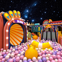 Équipement de terrain de jeu intérieur pour enfants, aire de jeux souple, trampoline, bac à sable, toboggan, structure d'escalade, parc d'attractions, écologique, en bois et en acier inoxydable